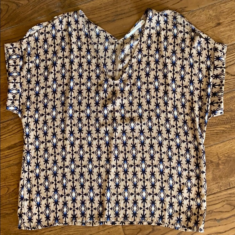 Cold-shoulder Short-sleeve Blouse